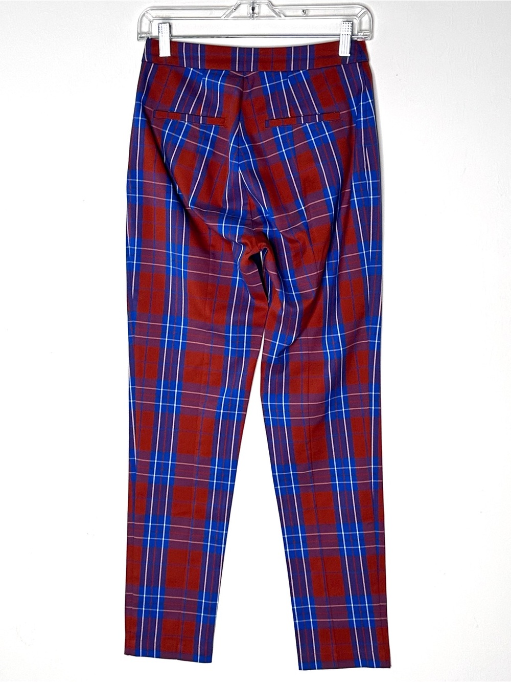 New!! Hunter Bell Kaia Stretch Plaid Peplum Top & Carson Pants Set Size 0 - Picture 9 of 9